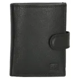 Čierna praktická kožená peňaženka s RFID "Page"
