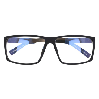 Čierne kovové okuliare proti modrému svetlu "Mentor"