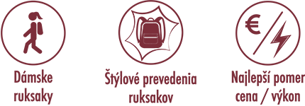 Vyberte si dámske ruksaky v štýlovom prevedení! Dámske ruksaky za skvelú cenu!