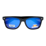 Modré zrkadlové polarizačné okuliare Wayfarer