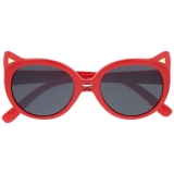 Červené detské slnečné okuliare "Kitty" (3-8 rokov)