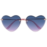Modré srdiečkové slnečné okuliare "Love"