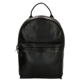 Čierny elegantný ruksak z pravej kože „Hugo“