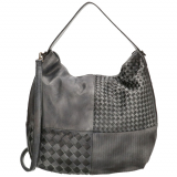 Čierna vzorovaná shopper kabelka na rameno „Benita“