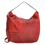 Červená vzorovaná shopper kabelka na rameno „Benita“