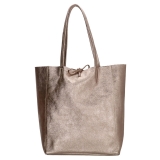 Bronzová luxusná lakovaná kožená kabelka „Jewel“