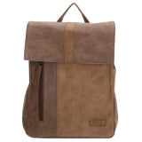 Hnedý elegantný kožený batoh „Twister“