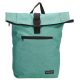 Zelený objemný ruksak do školy/na notebook „Biggie“