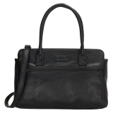 Čierna kabelka s extra vreckami „Carla“