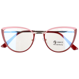 Červené dámske okuliare proti modrému svetlu "Ocular"