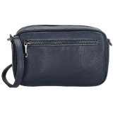 Tmavomodrá kožená crossbody kabelka "Beatrice"