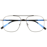 Čierne kovové okuliare proti modrému svetlu "Reader"