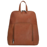 Hnedý elegantný ruksak z pravej kože „Santa Lucia“