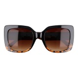 Hnedé oversized slnečné okuliare „Anonym"