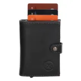 Čierna kožená peňaženka s RFID ochranou "Protect"