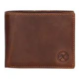 Hnedá pánska kožená peňaženka "Omaha"