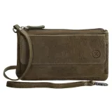 Zelená kožená kabelka na mobil „Lucy“