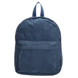 Modrý semišový vintage ruksak „Oldies“