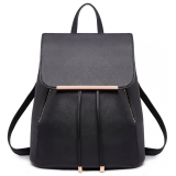 Čierny elegantný kožený batoh „Majestic“
