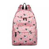 Ružový vzorovaný ruksak do školy „Unicorn"