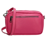 Ružová kožená crossbody kabelka "Beatrice"