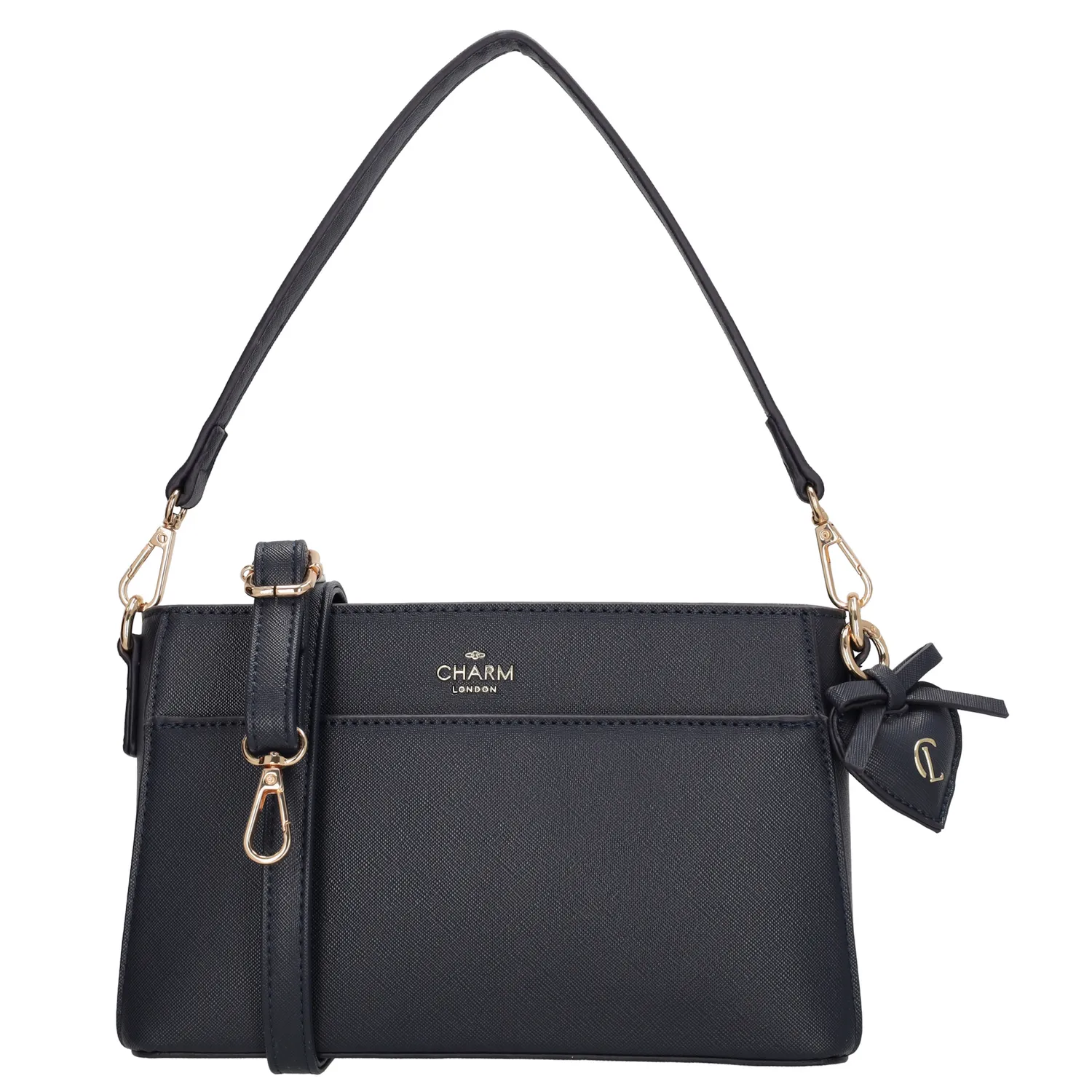 Čierna elegantná crossbody kabelka "Samantha"