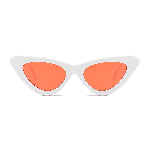 Oranžovo-biele dámske okuliare &quot;Triangle&quot;