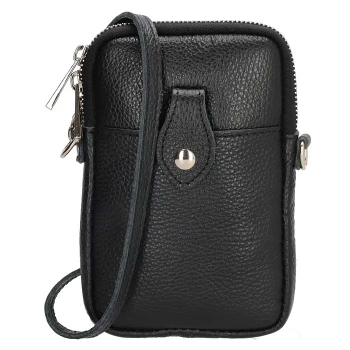 E-shop Čierna elegantná kabelka na mobil „Funky“
