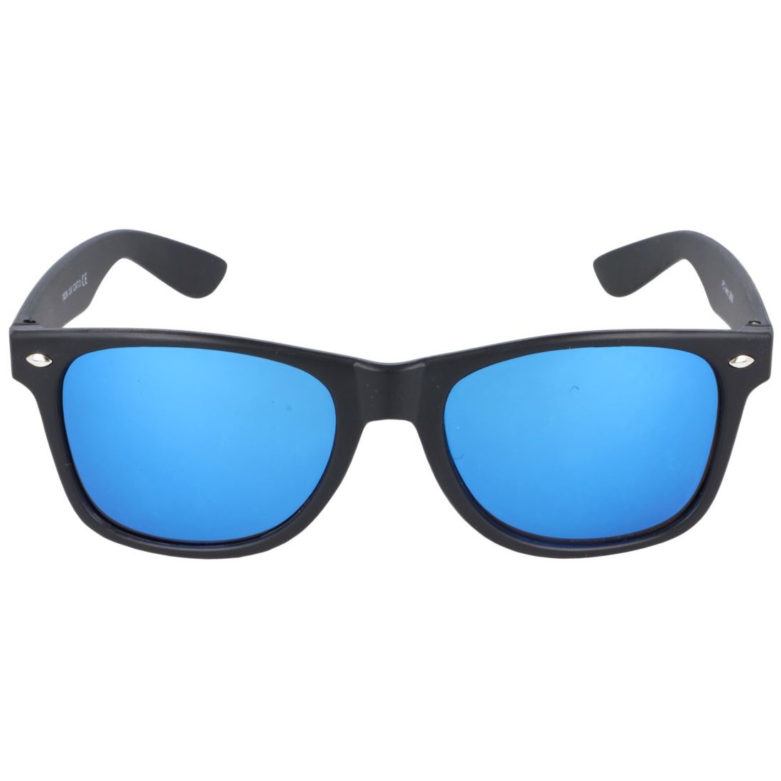 Modré zrkadlové okuliare Wayfarer