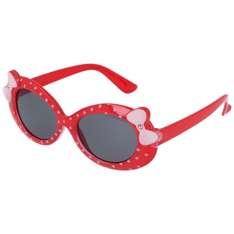 Červené bodkované slnečné okuliare pre deti "Sweet" (3-6 rokov)