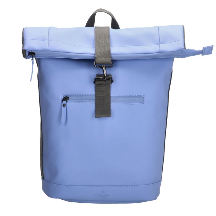 Modrý objemný vintage ruksak „Modern“