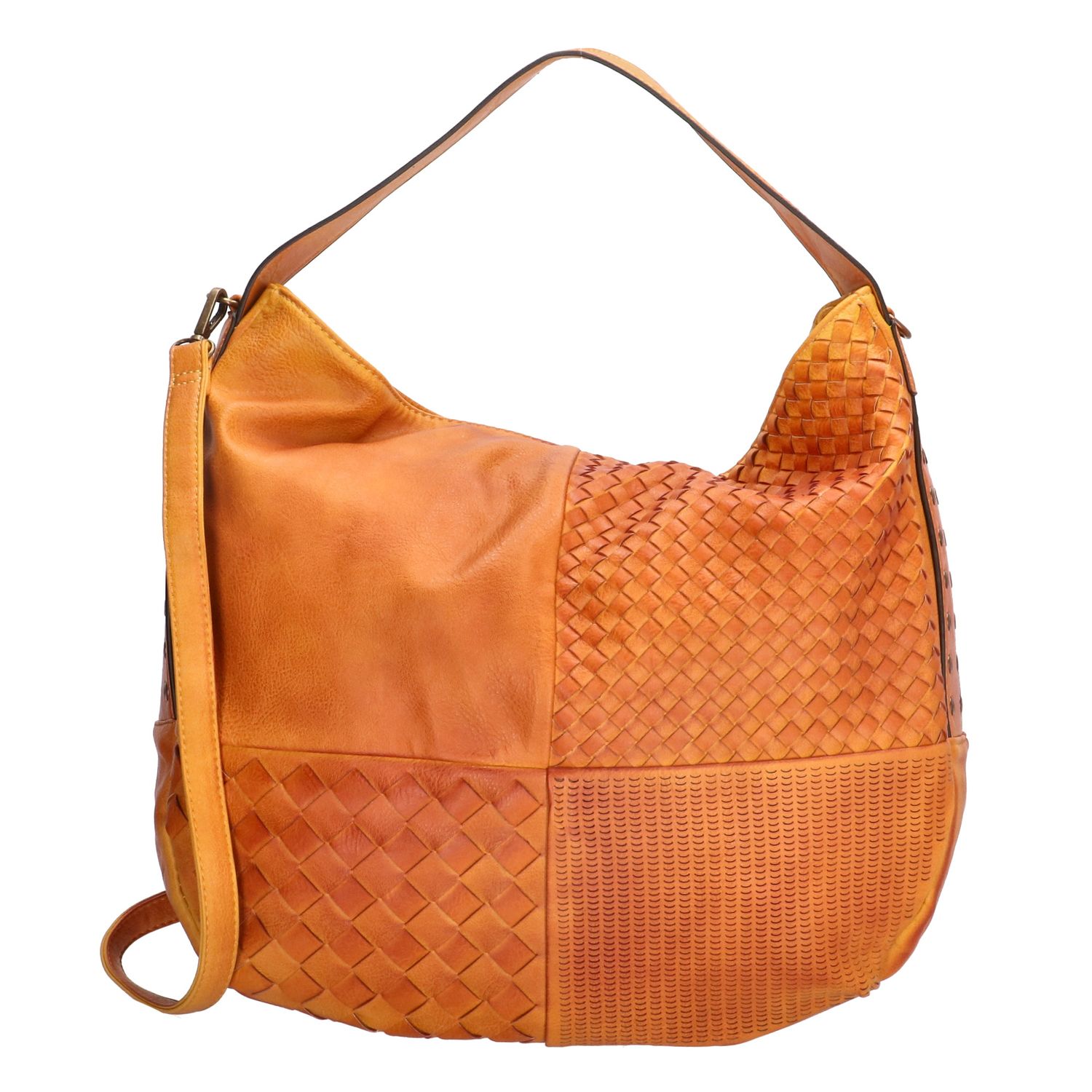 Hnedá vzorovaná shopper kabelka na rameno „Benita“