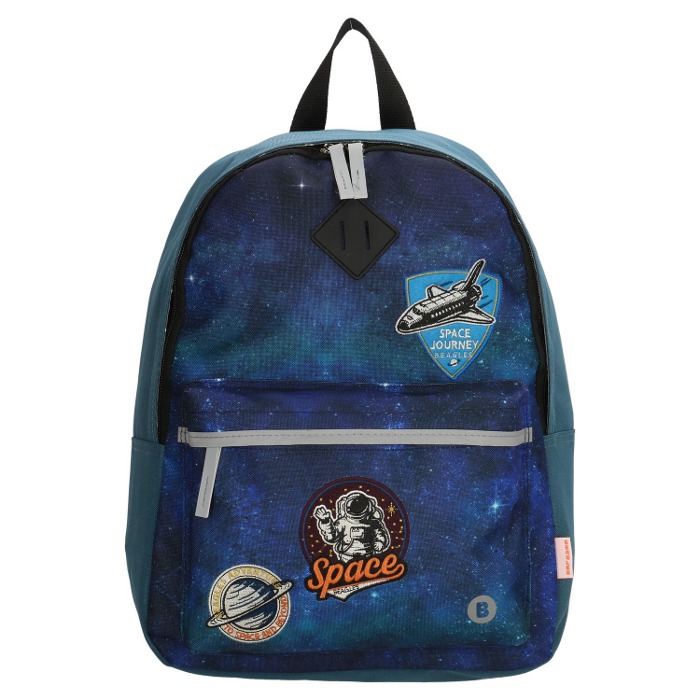 Modrý vodeodolný batoh do školy „Space“