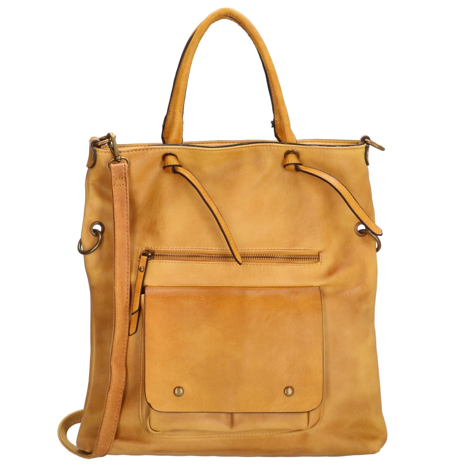 Žltá malá kabelka s extra vreckami „Jenny“