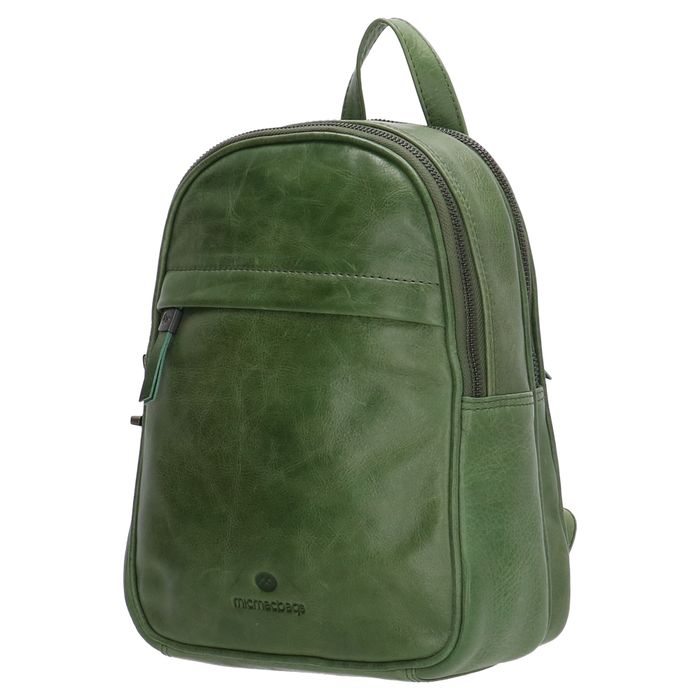Zelený prémiový ruksak z pravej kože „Fashionstar“