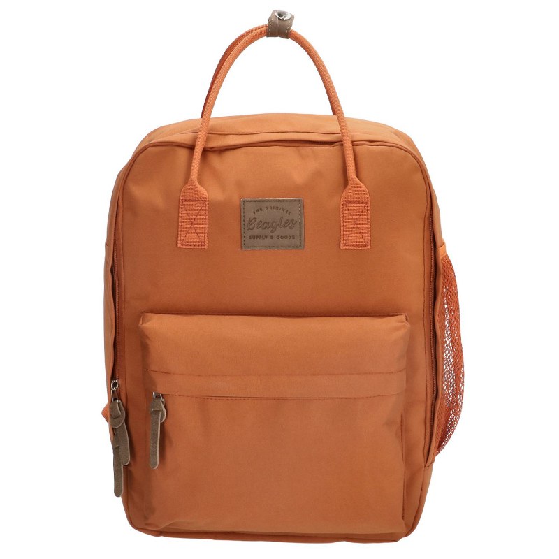 Oranžový objemný batoh do školy „Scandinavia“