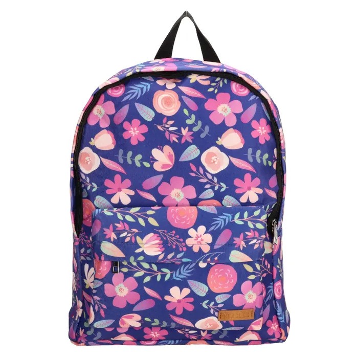 Fialový farebný ruksak do školy „Nature“
