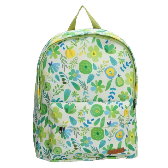 Zelený farebný ruksak do školy „Nature“