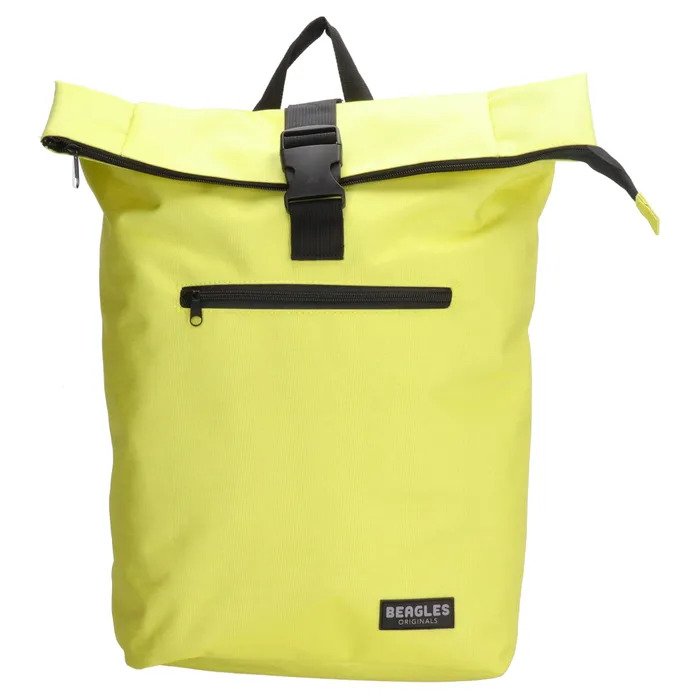 Žltý objemný ruksak do školy/na notebook „Biggie“
