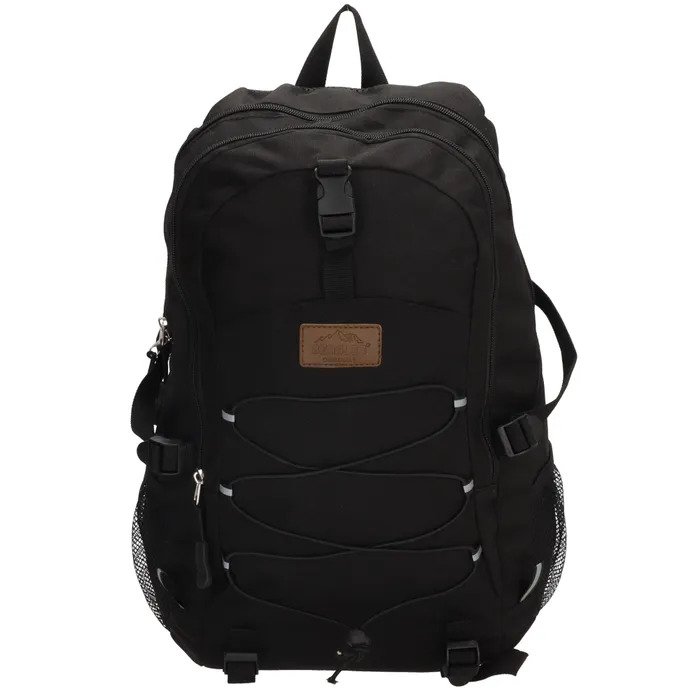 Čierny objemný batoh do školy „Grip“