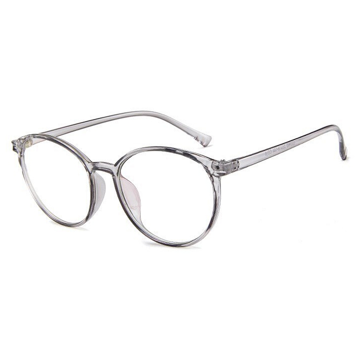 Sivé číre imidžové okuliare "Oldfashion"