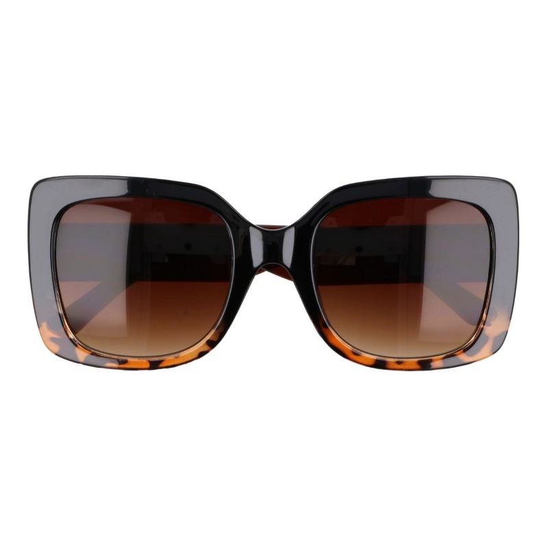 Hnedé oversized slnečné okuliare „Anonym"