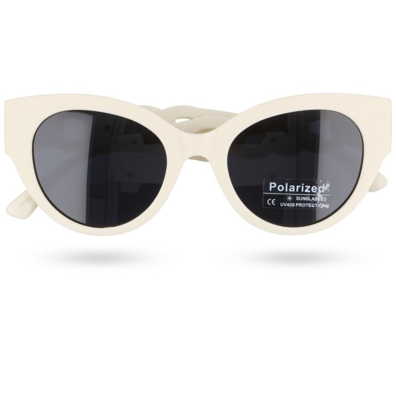 Biele dámske luxusné polarizačné okuliare "Viviene"