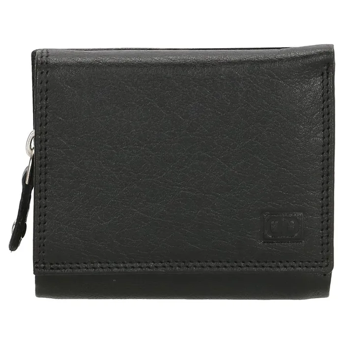 Čierna malá kožená peňaženka "Clarrisa"