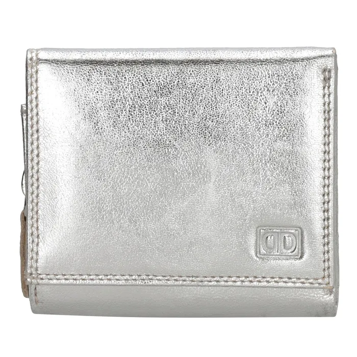 Strieborná malá kožená peňaženka "Clarrisa"