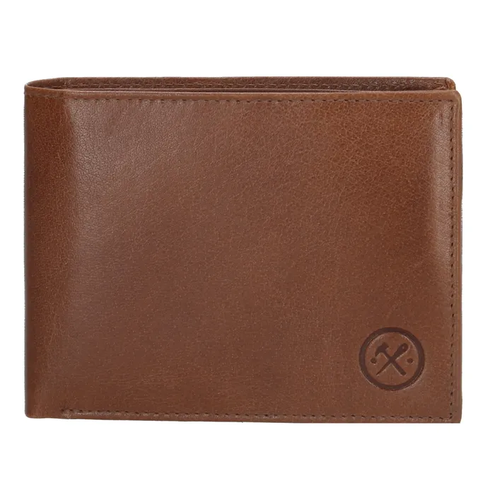 Hnedá pánska kožená peňaženka "Static"