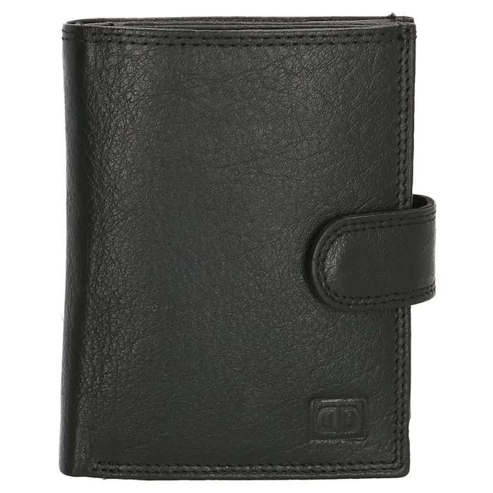 Čierna praktická kožená peňaženka s RFID "Page"
