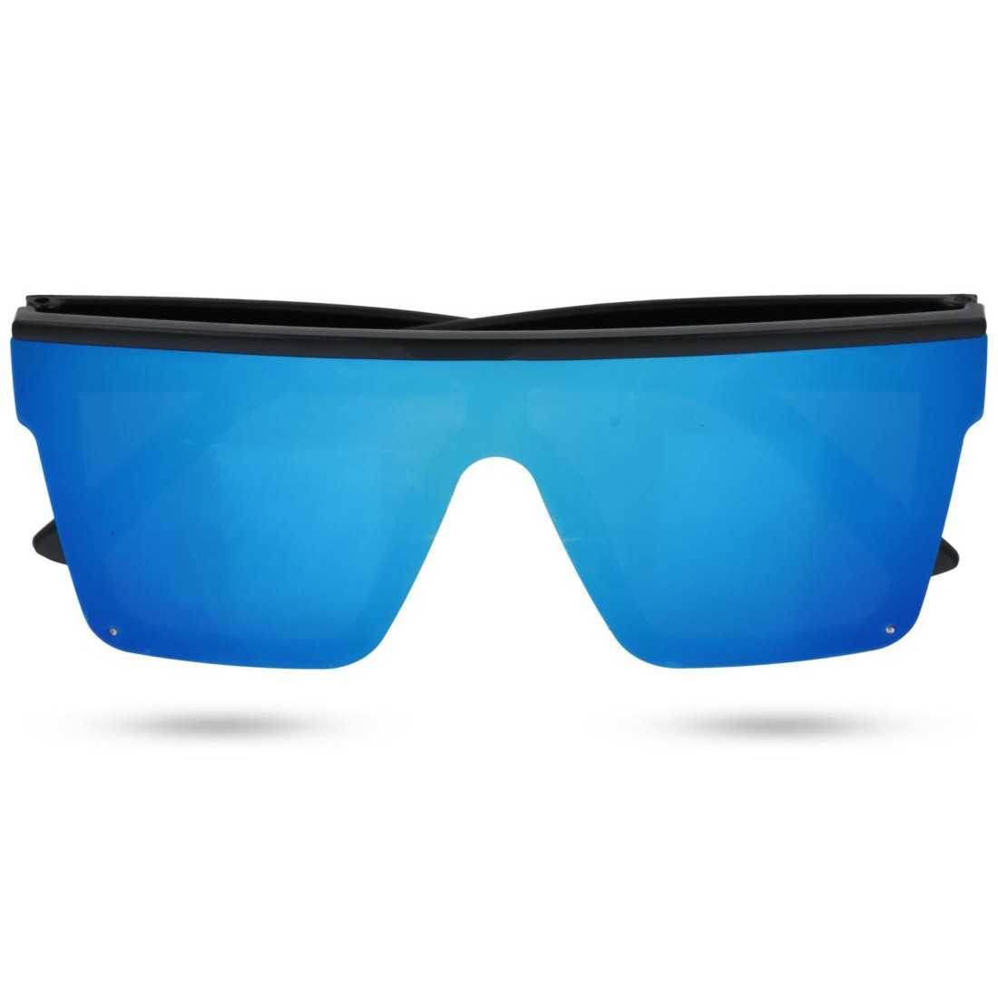 Modré oversize slnečné okuliare "Danger"