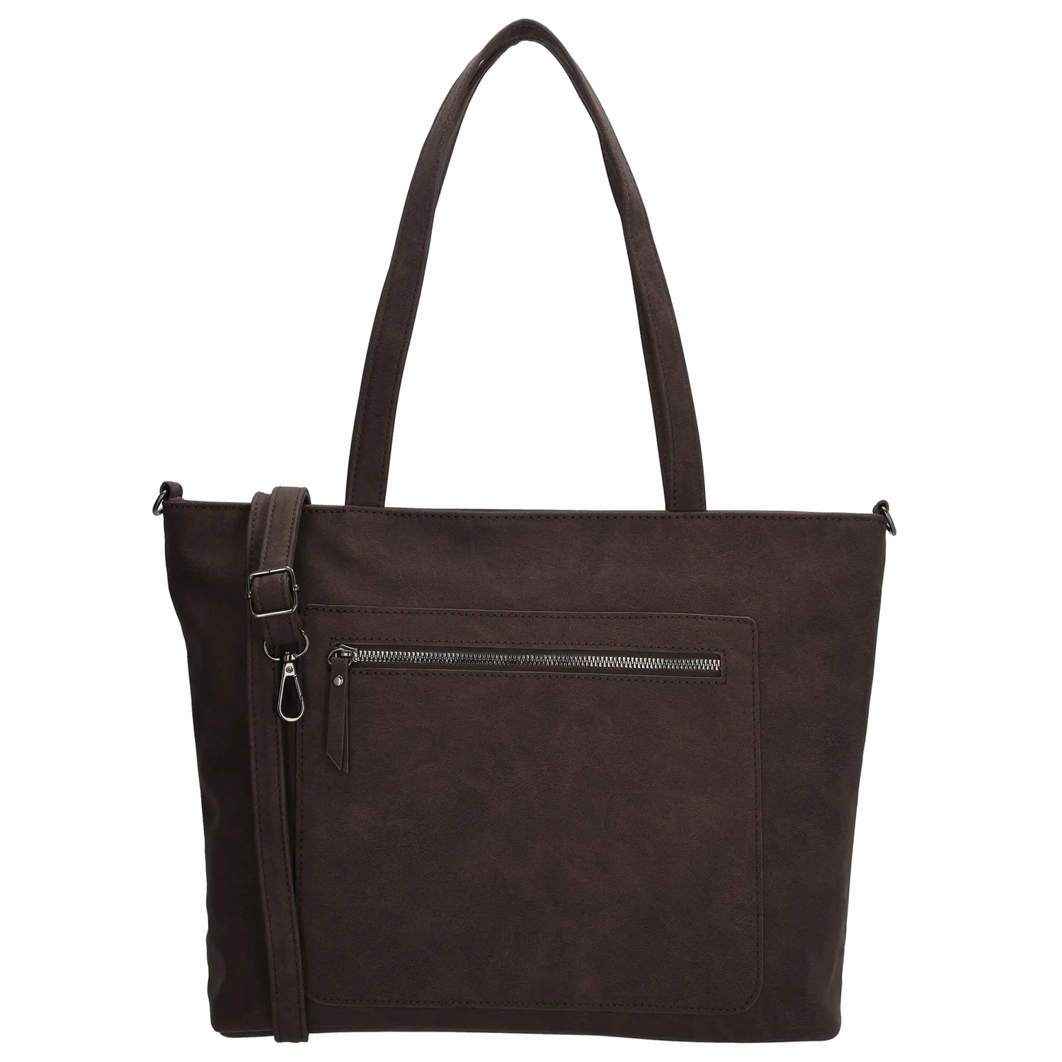 Tmavohnedá elegantná shopper kabelka „Bellora“