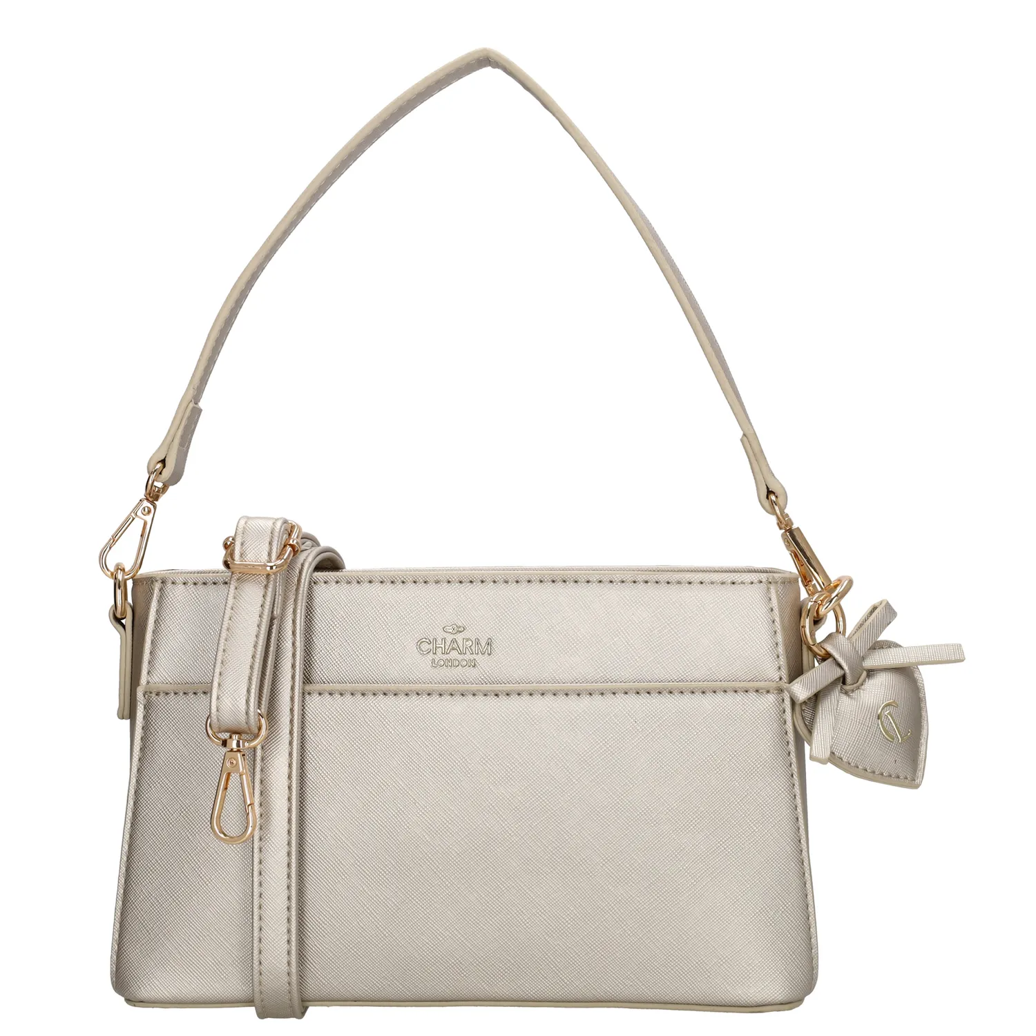 Zlatá elegantná crossbody kabelka "Samantha"